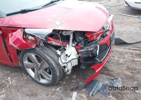 2013 Hyundai Veloster Base W/Black z USA, uszkodzony, nr VIN KMHTC6AD6DU103782